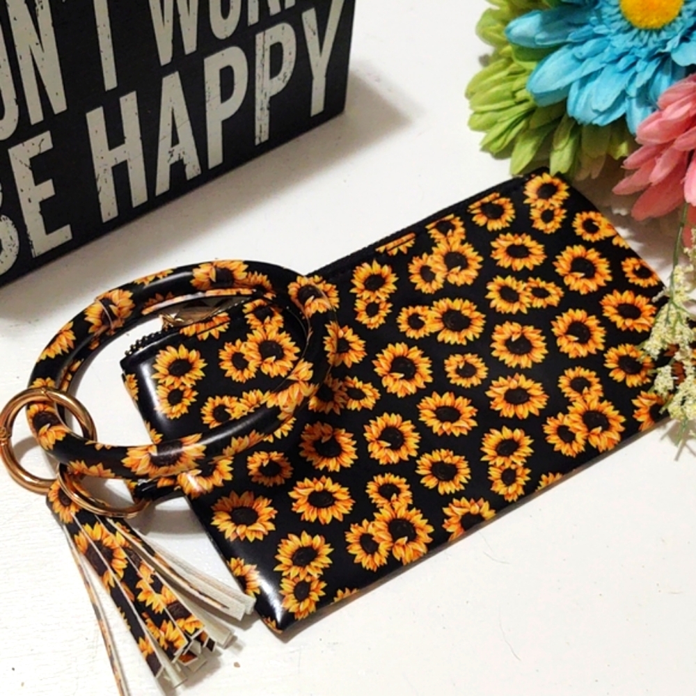 Sunflower Wristlet